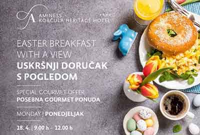 Easter breakfast with view in Korčula-Korčula Tourist Board