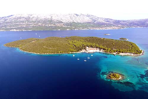 Isola Badija-Paesaggio